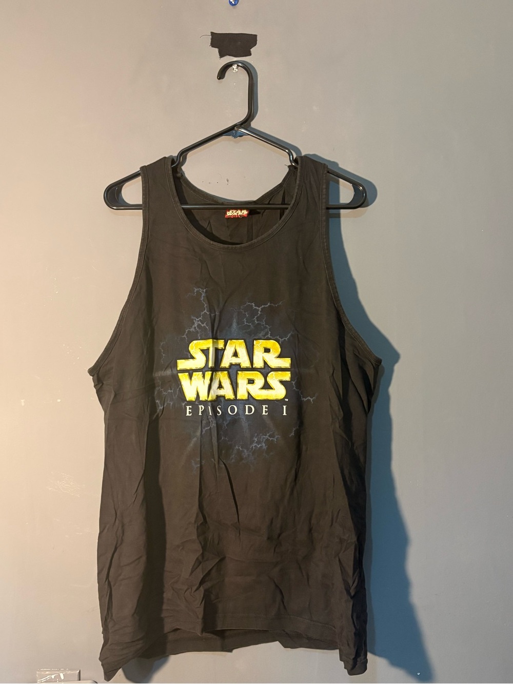 Star Wars Black Tank Top with Yellow Logo